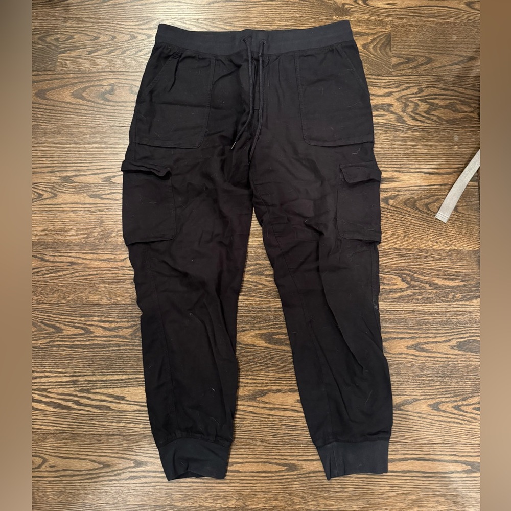 Women Black Cargo Pants